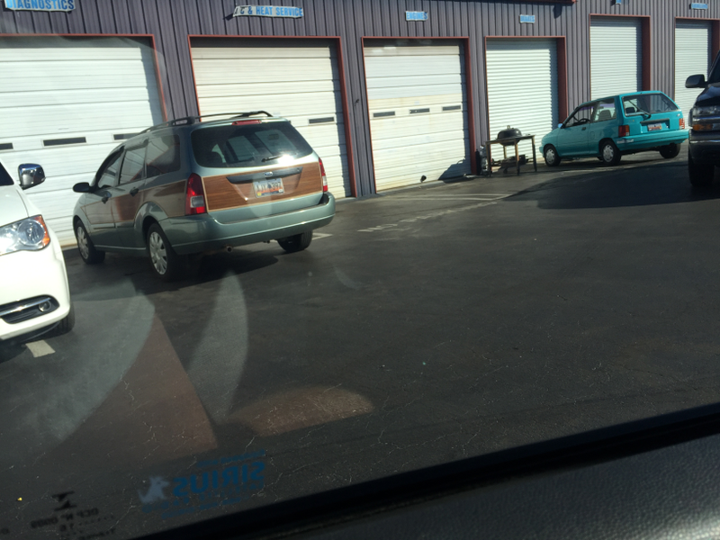 Illustration for article titled At the Shop, Picking Up the Suburban.
